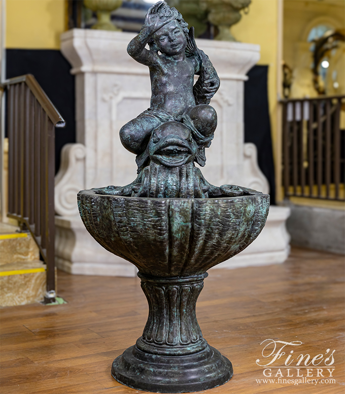 Bronze Fountains  - Ocean Boy Bronze Fountain - BF-240